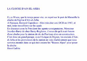 LE DESTIN DES CLOCHES D ALGERIE
